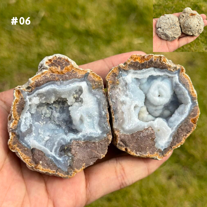 Unique, Natural Moroccan Agate Geode