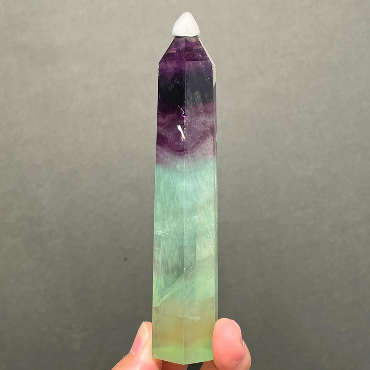 Watermelon Fluorite Point