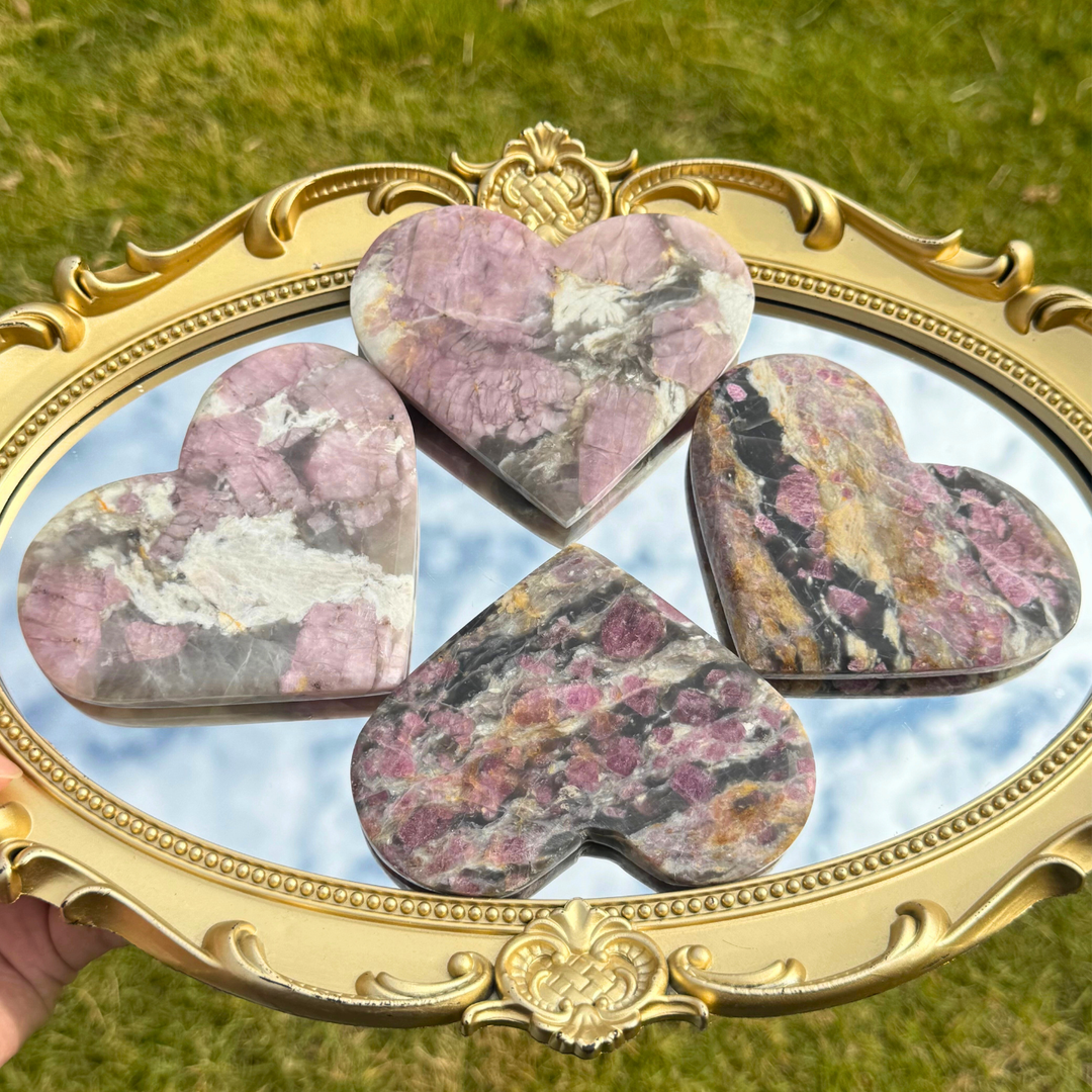 Natural Pink Tourmaline Heart