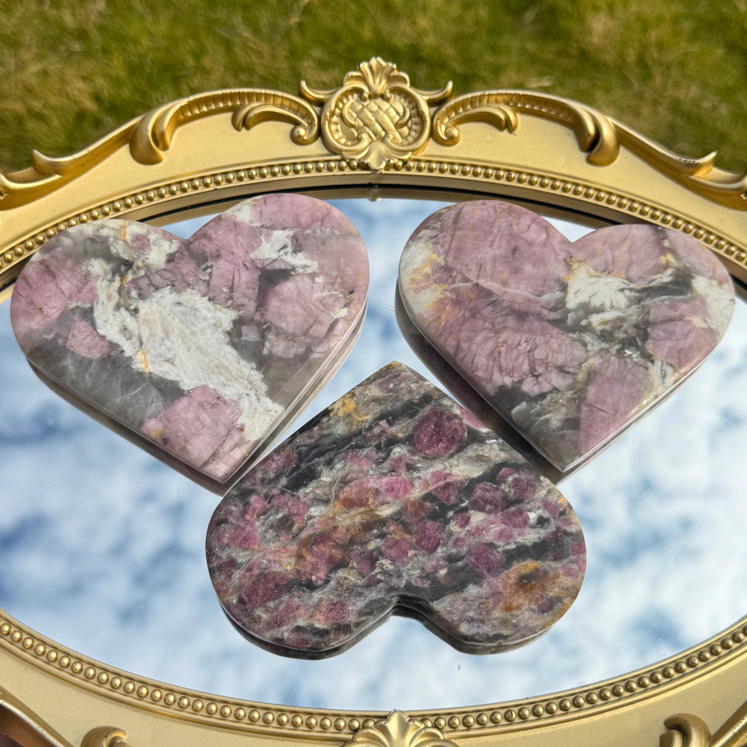 Natural Pink Tourmaline Heart