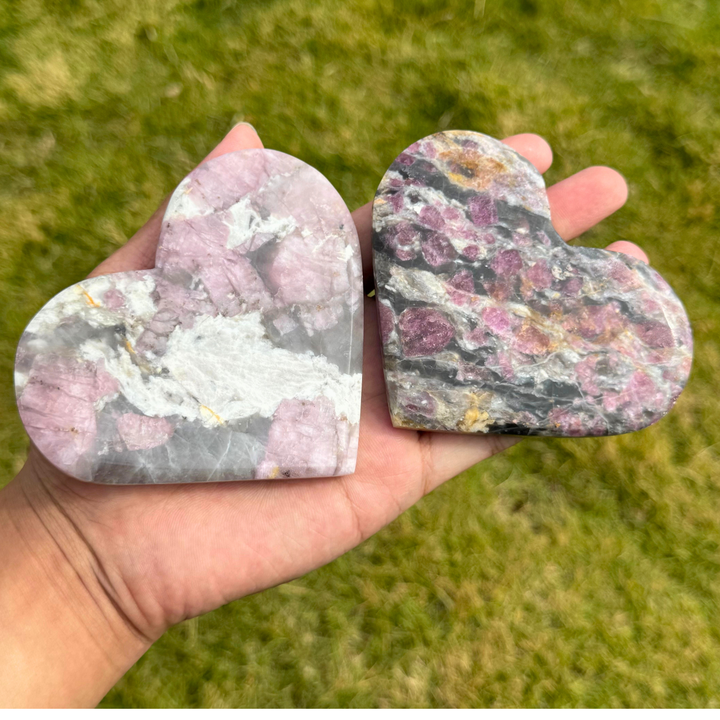 Natural Pink Tourmaline Heart