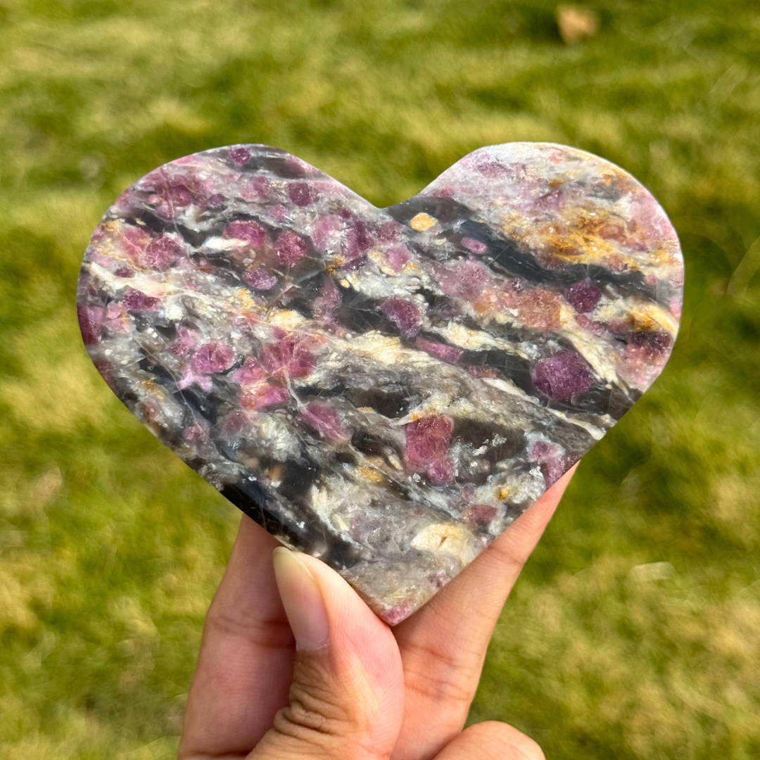 Natural Pink Tourmaline Heart