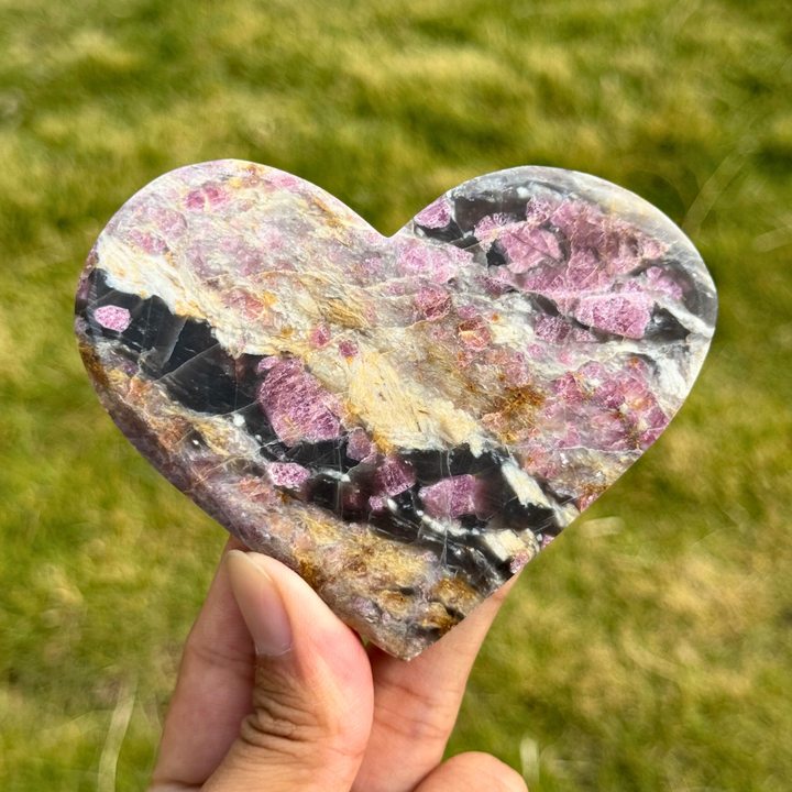 Natural Pink Tourmaline Heart