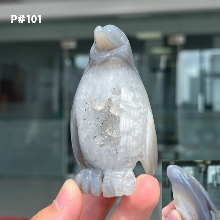 Unique, Agate Geode Penguin