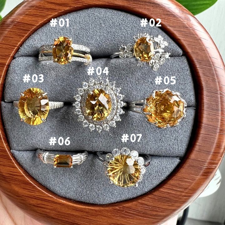 Citrine Ring Group,S925