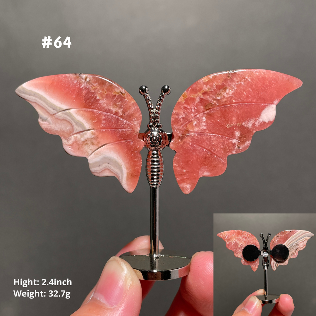 Unique,2.3"+Rhodochrosite Butterfly