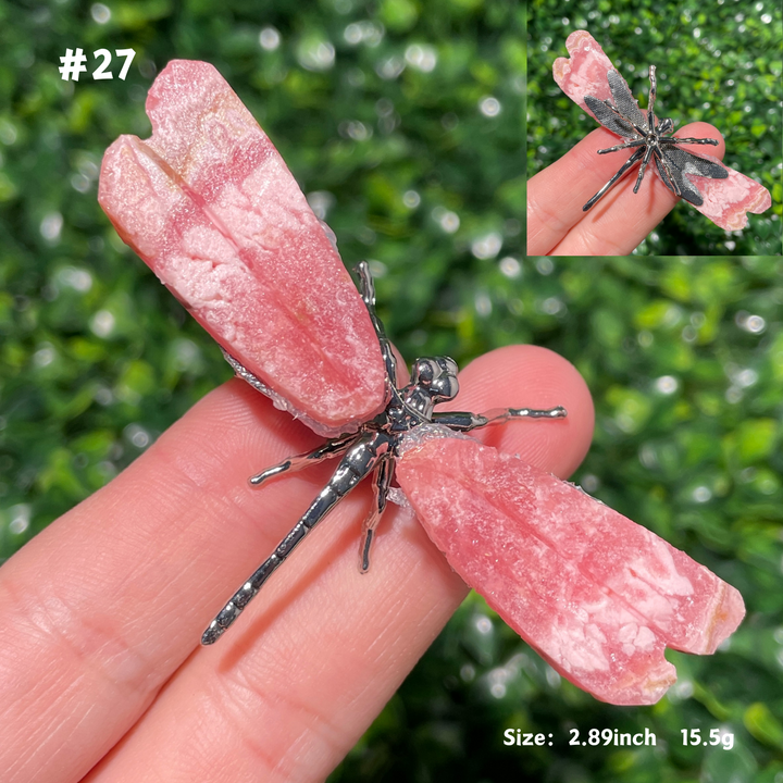 Unique,Rhodochrosite Dragonfly
