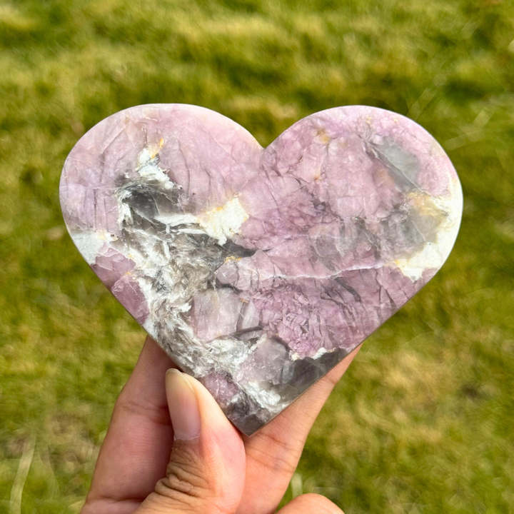 Natural Pink Tourmaline Heart