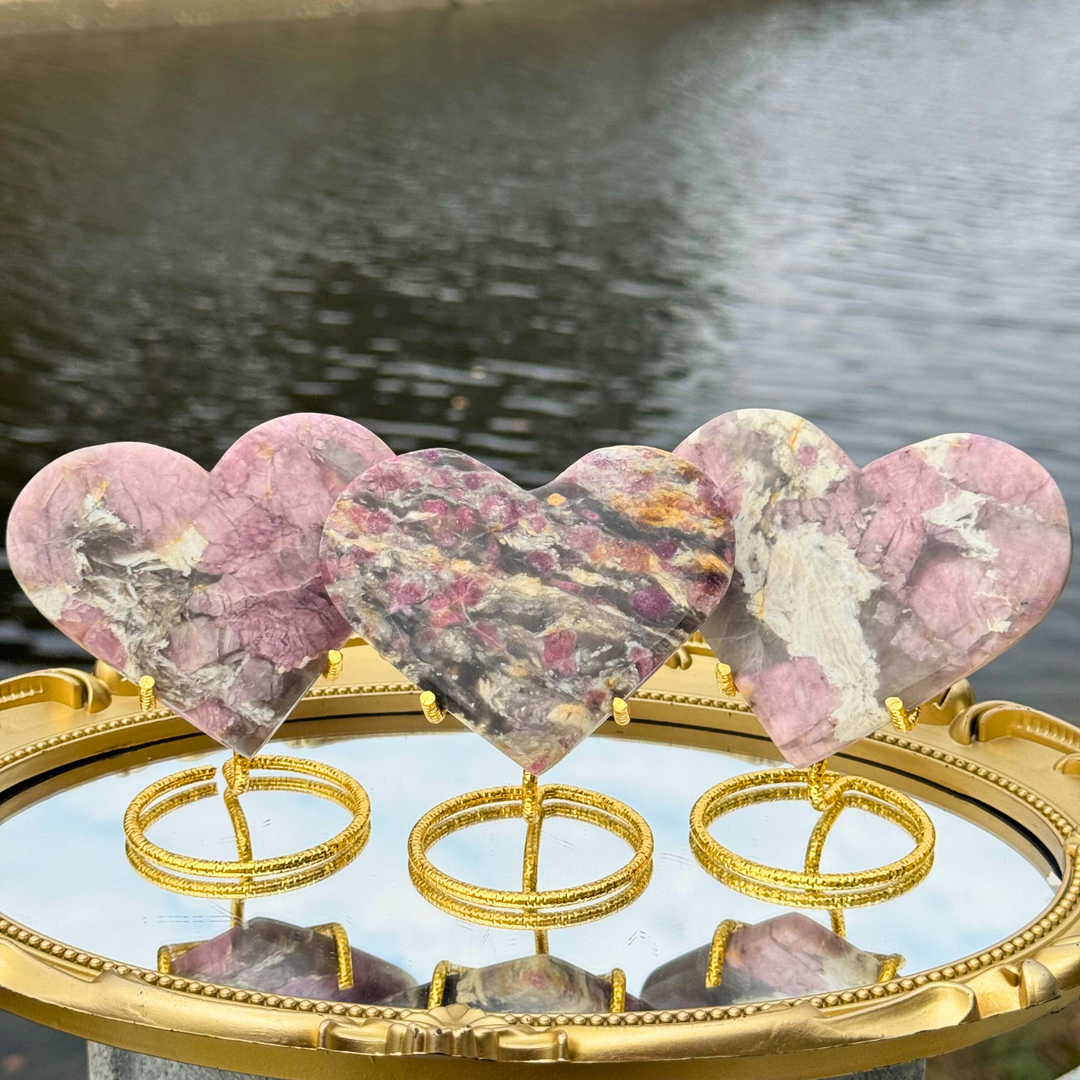 Natural Pink Tourmaline Heart