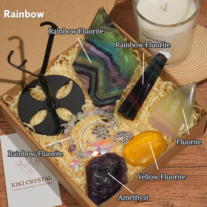 Super Value Natural Crystal Seven-Color Energy-Gathering Bundle