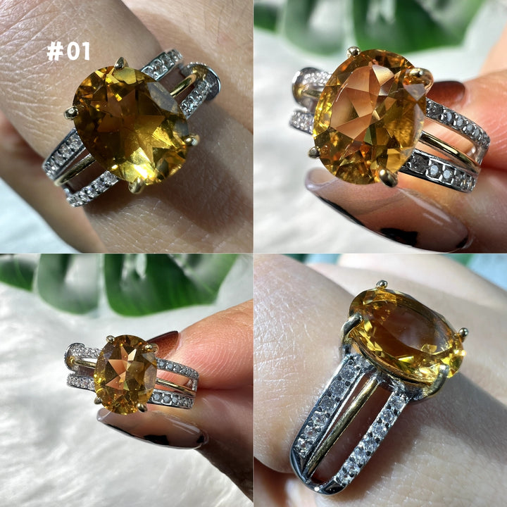 Citrine Ring Group,S925