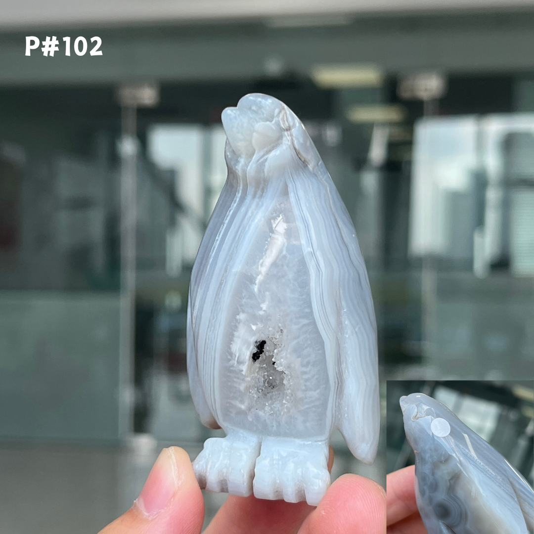 Unique, Agate Geode Penguin