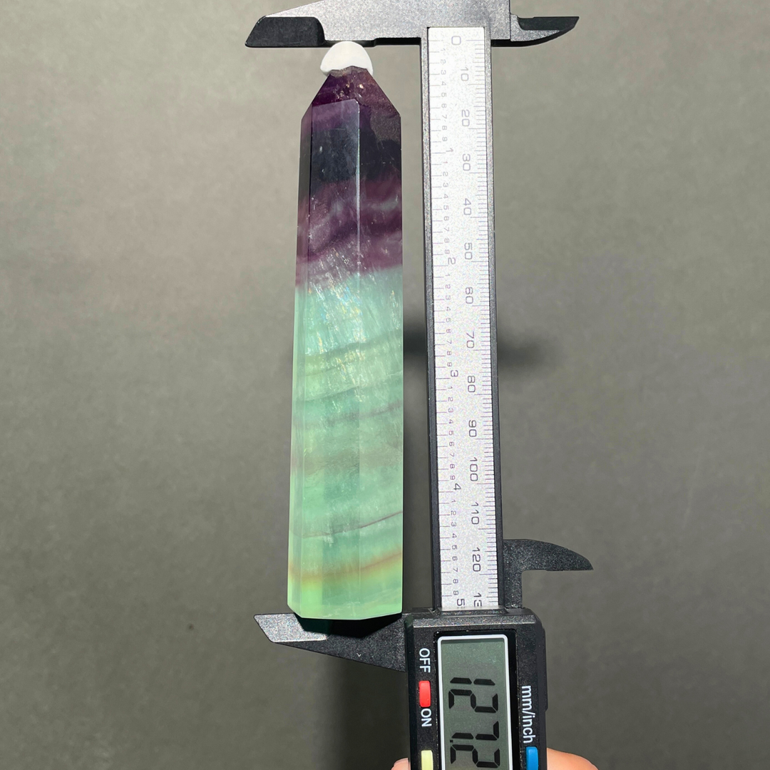 Watermelon Fluorite Point
