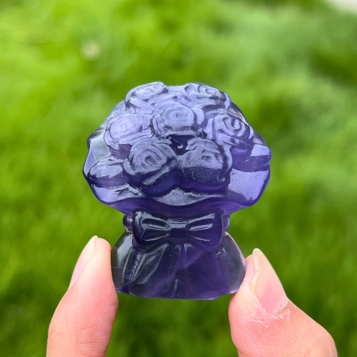 Purple Fluorite Bunch of Flowers