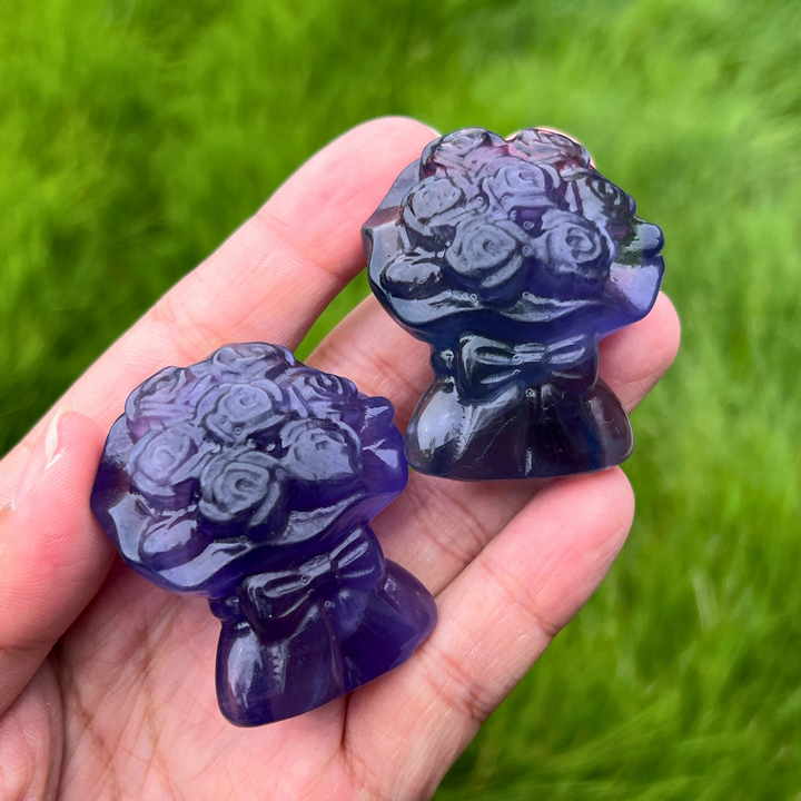 Purple Fluorite Bunch of Flowers