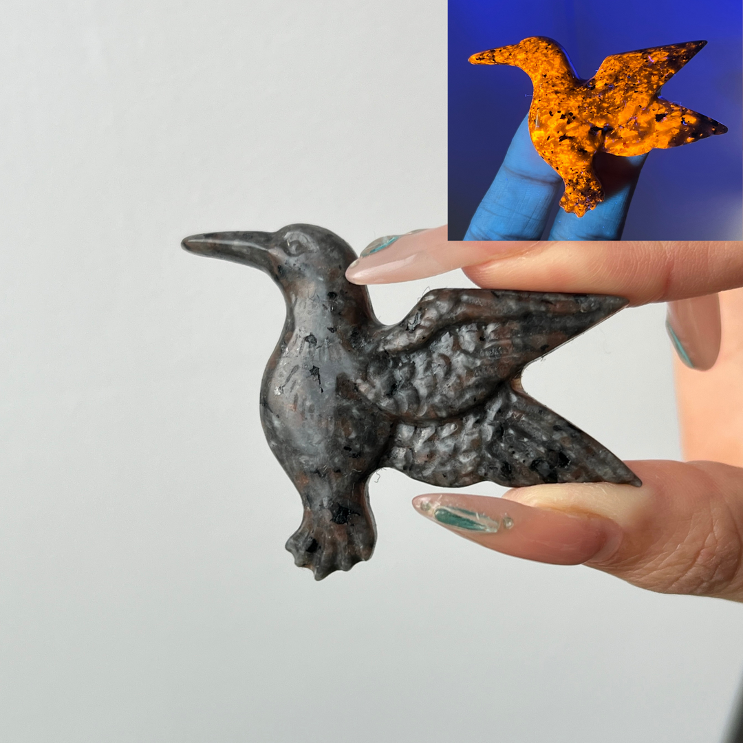 Natural Crystal Hummingbird