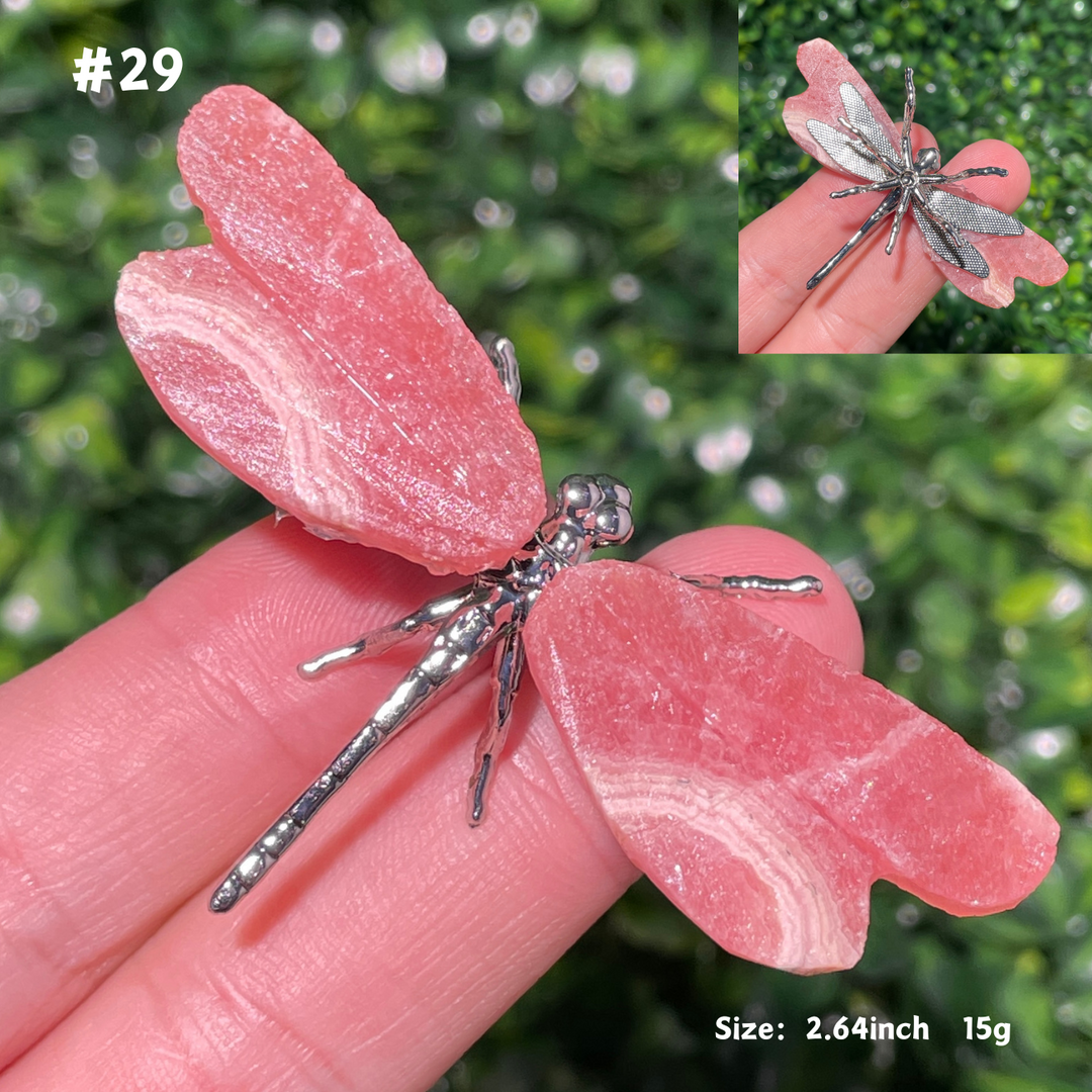 Unique,Rhodochrosite Dragonfly