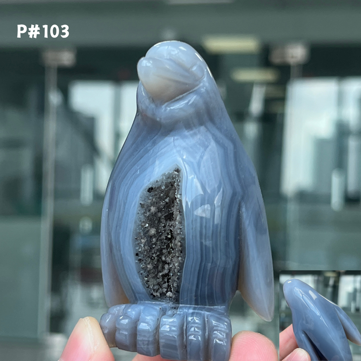 Unique, Agate Geode Penguin