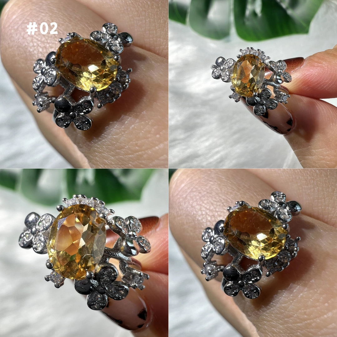 Citrine Ring Group,S925