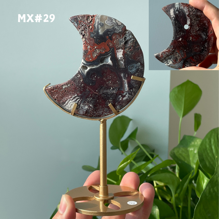 Unique, Mexican Agate Moon
