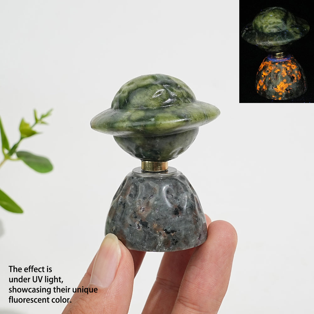 Natural Crystal Rotatable Planet