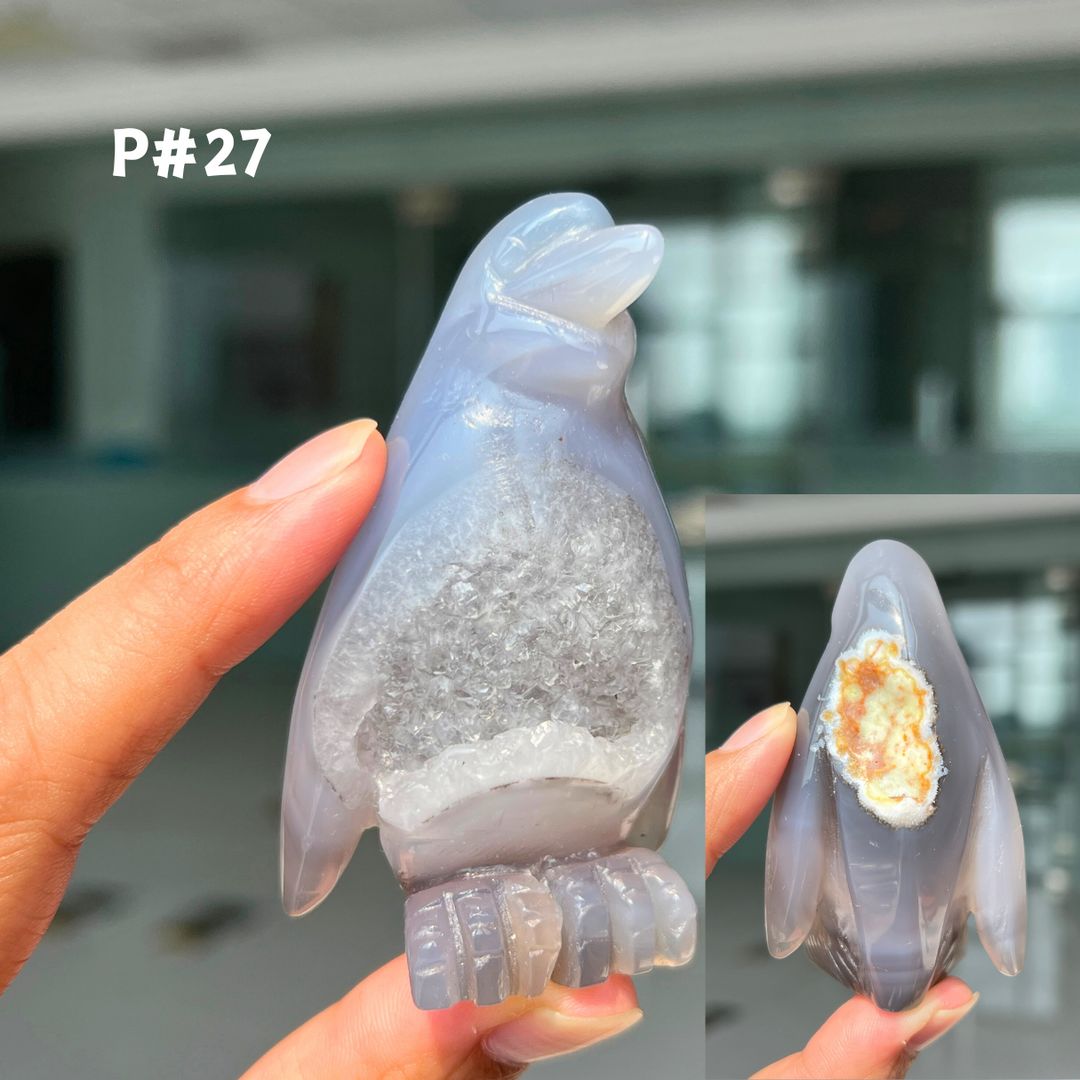 Unique, Agate Geode Penguin