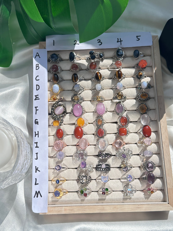 Unique,Crystal Ring Collection-6,S925