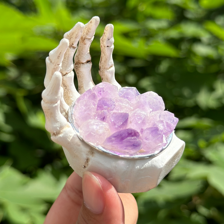 Amethyst Resin Candle Holder