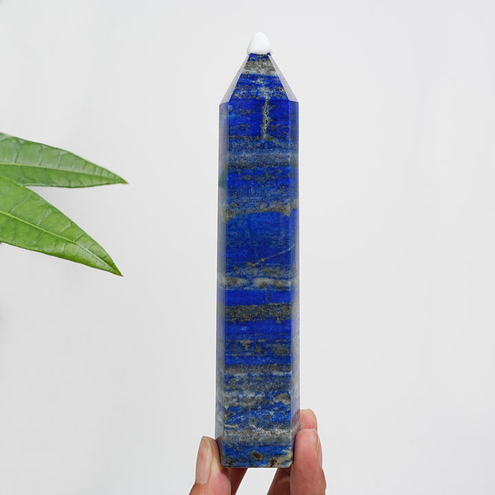 Unique,Natural Exquisite Crystal Lapis Lazuli Point