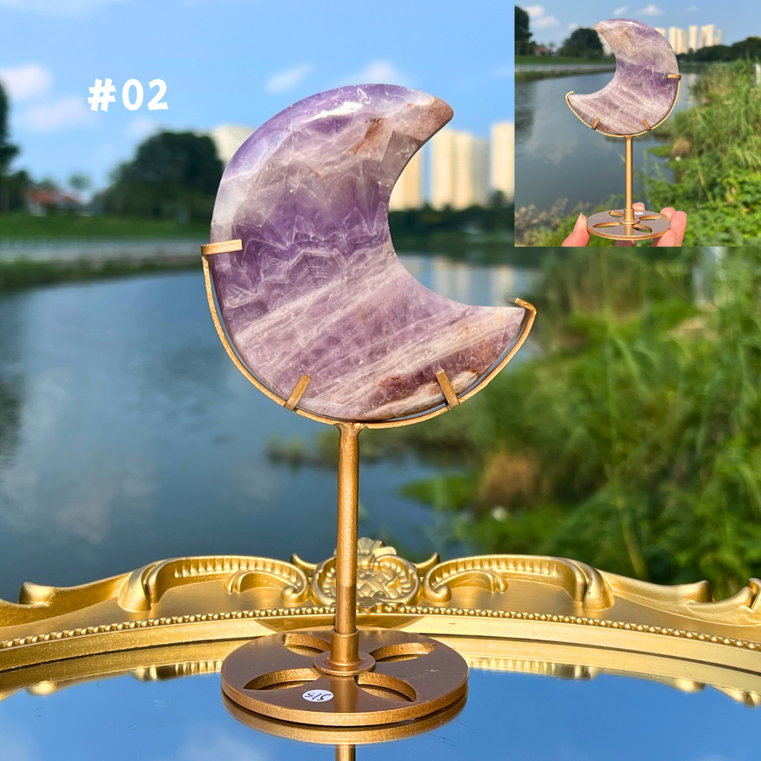 Amethyst Agate Moon