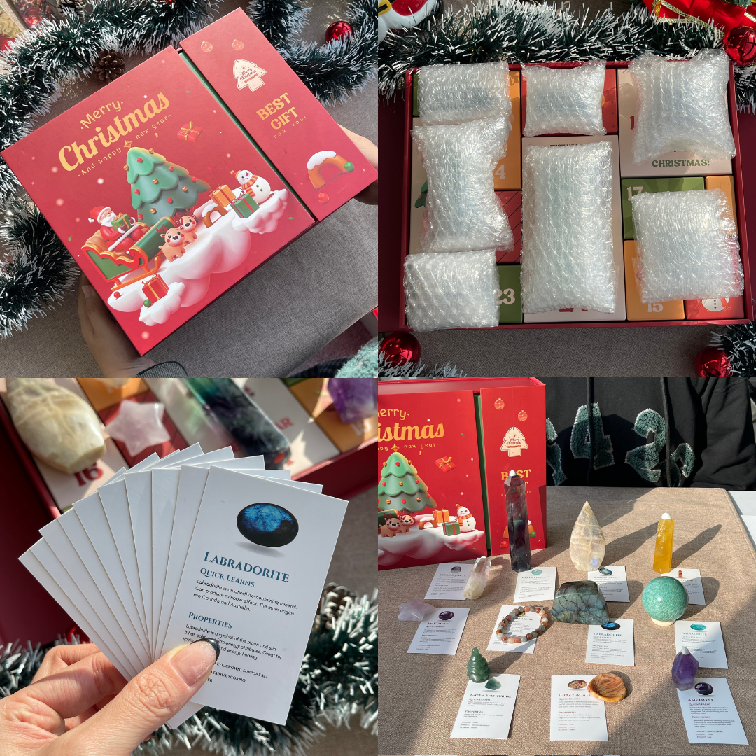 12-Day Christmas Advent Crystal Gift Box