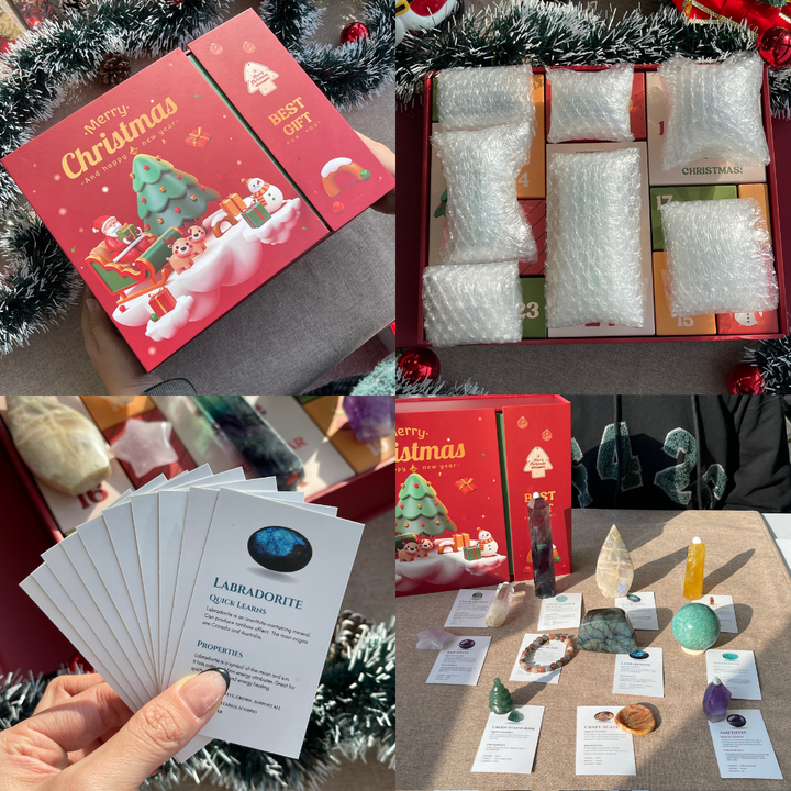 12-Day Christmas Advent Crystal Gift Box