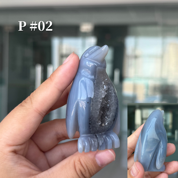Unique, Agate Geode Penguin