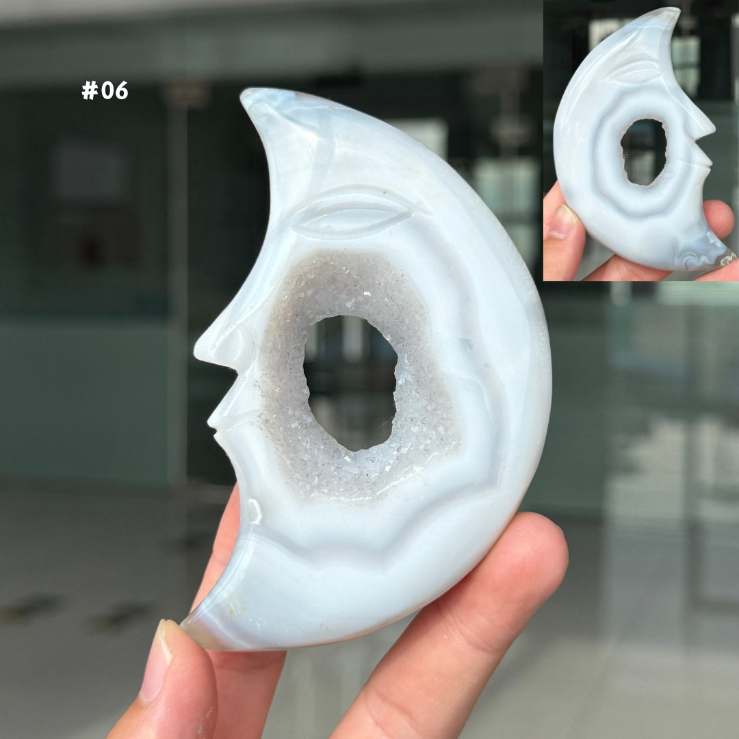 Agate Geode Moon