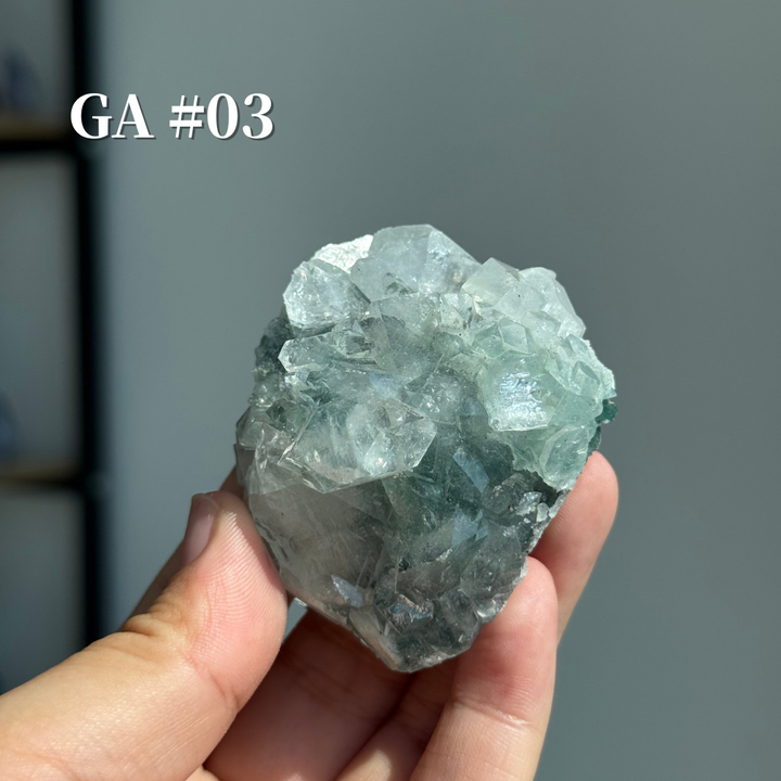 Unique, Sugar Druzy Apophyllite Cluster with Stilbite and Chlorite