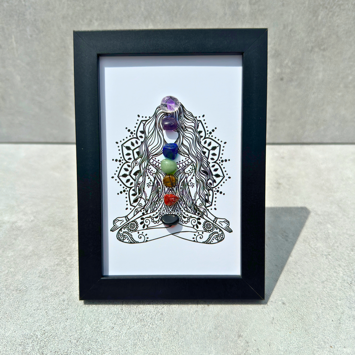 Yoga Chakra Crystal Photo Frame