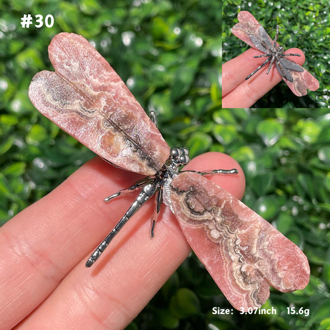 Unique,Rhodochrosite Dragonfly