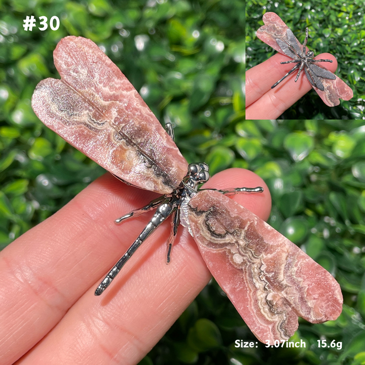 Unique,Rhodochrosite Dragonfly