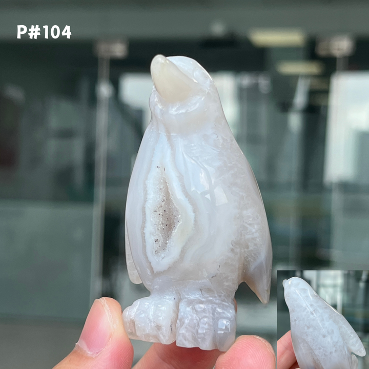 Unique, Agate Geode Penguin