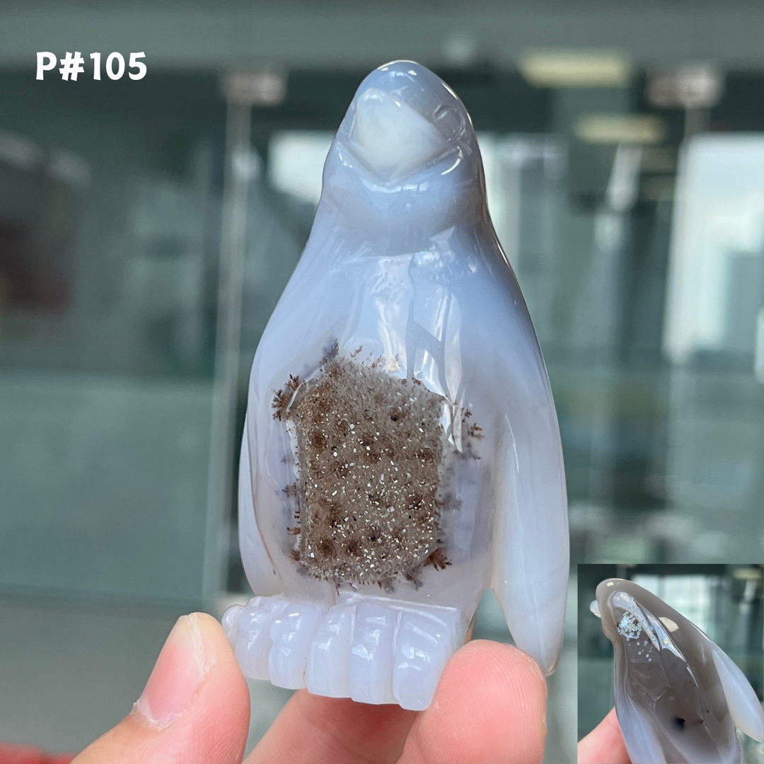 Unique, Agate Geode Penguin