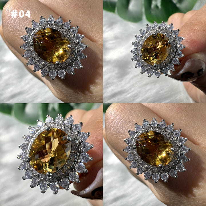 Citrine Ring Group,S925