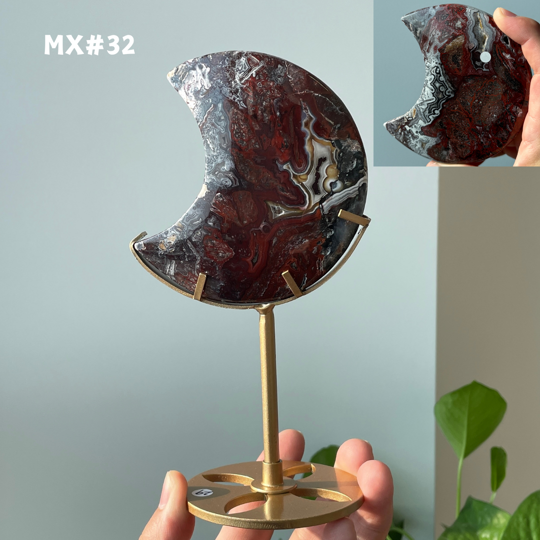 Unique, Mexican Agate Moon