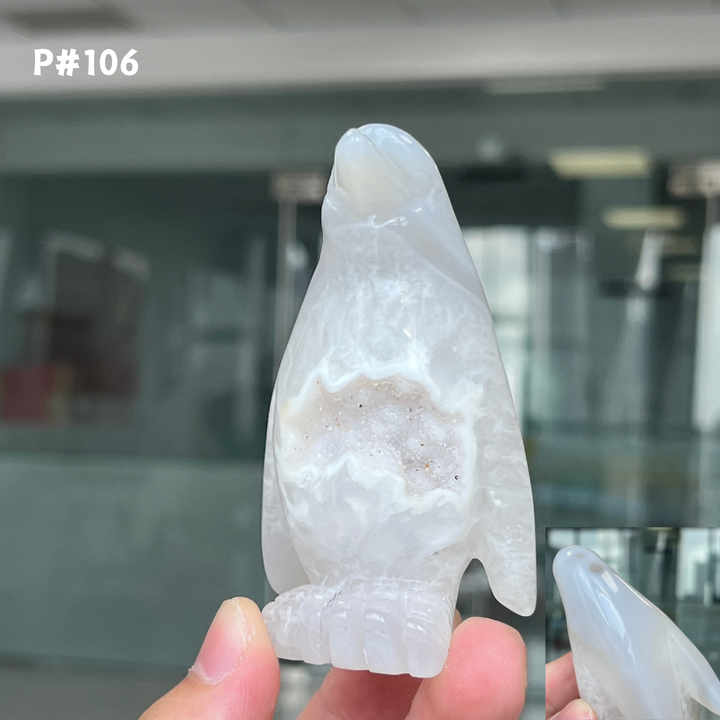 Unique, Agate Geode Penguin