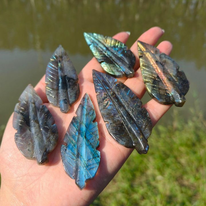 Labradorite Tree Leaf