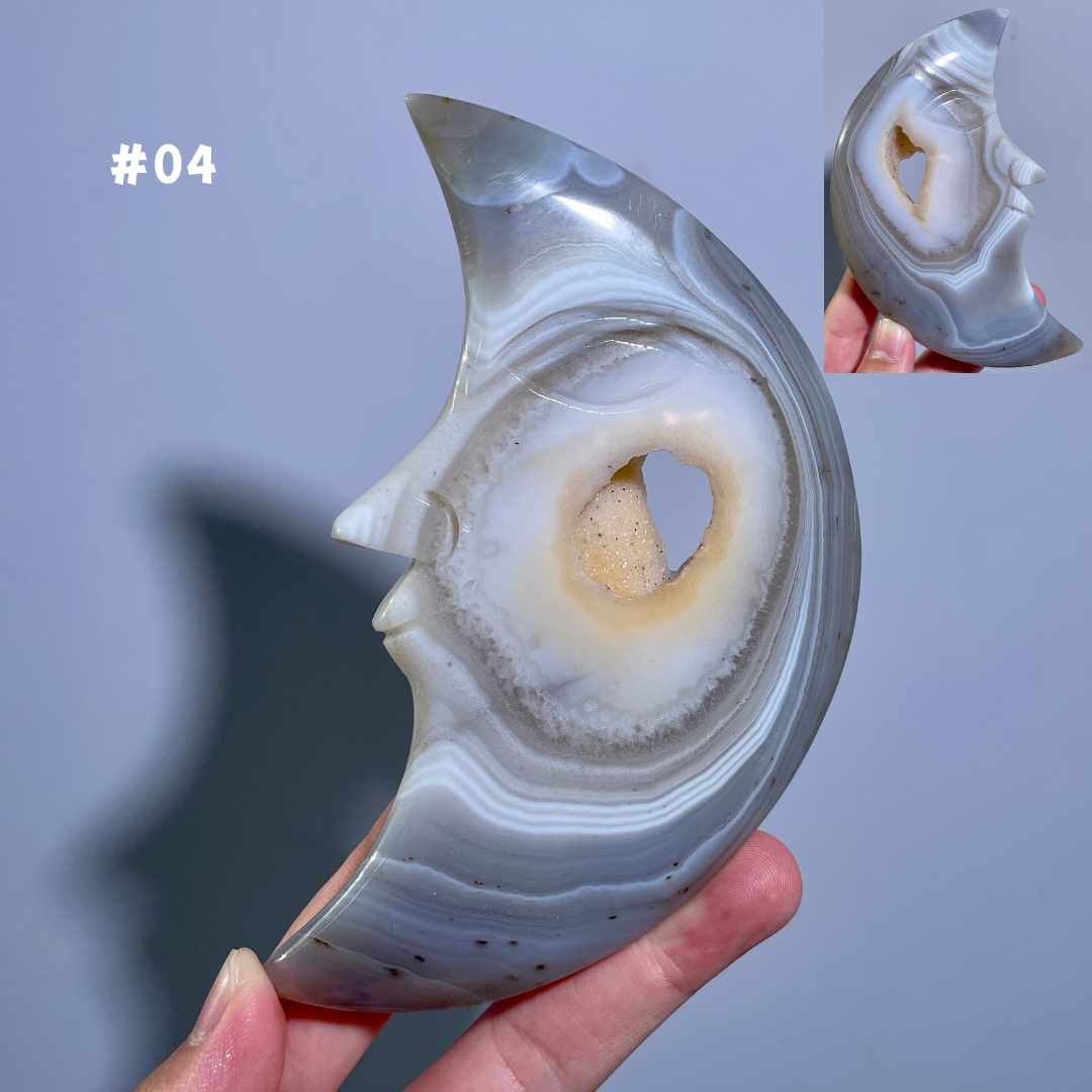 Agate Geode Moon