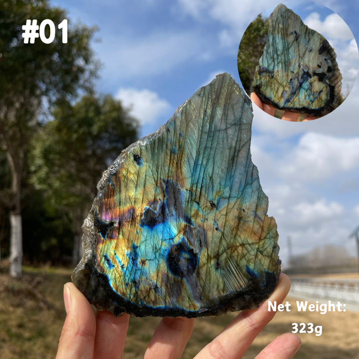 Unique,Natural Labradorite Slice