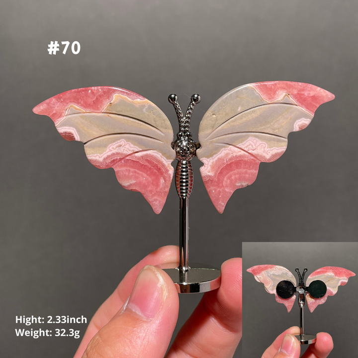 Unique,2.3"+Rhodochrosite Butterfly