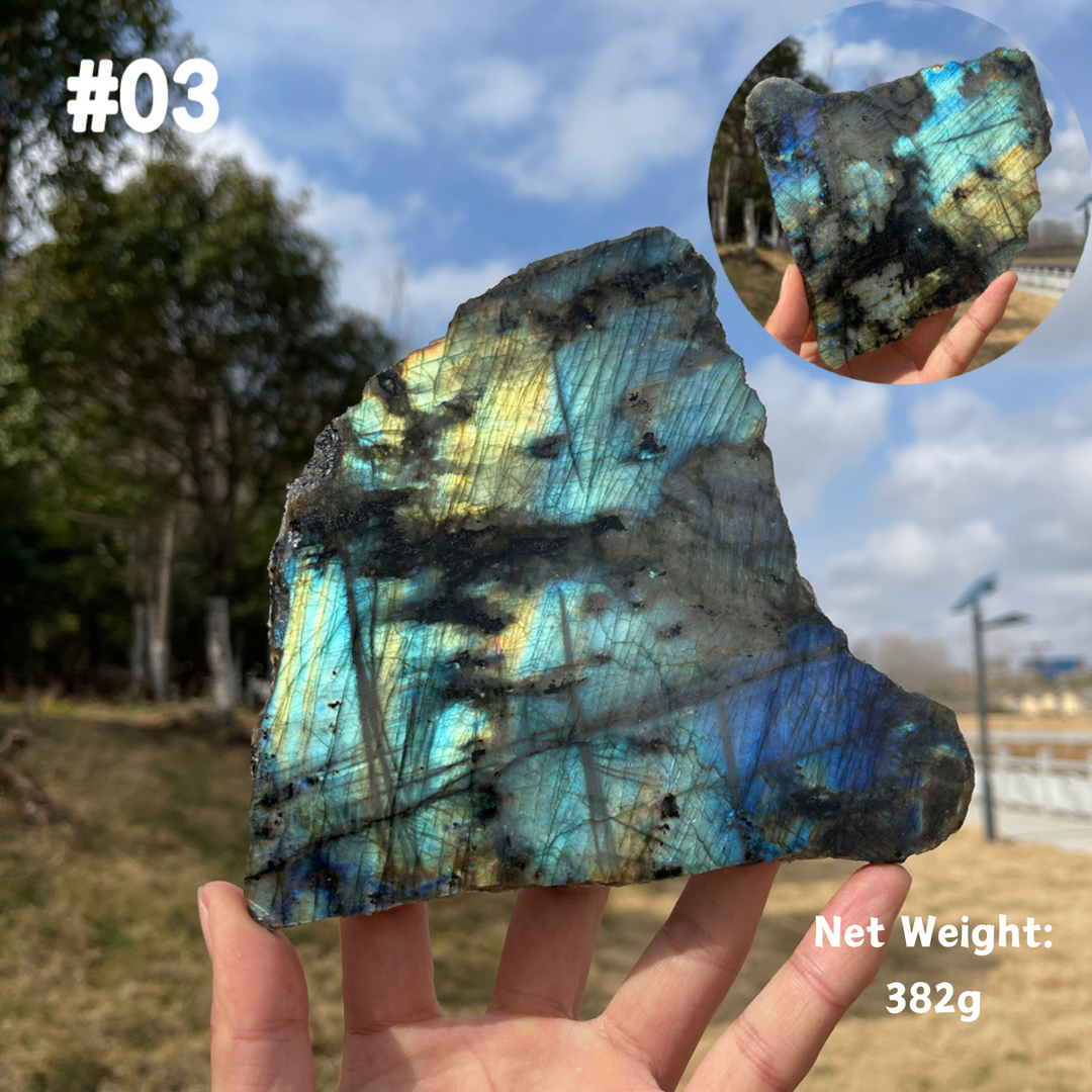 Unique,Natural Labradorite Slice