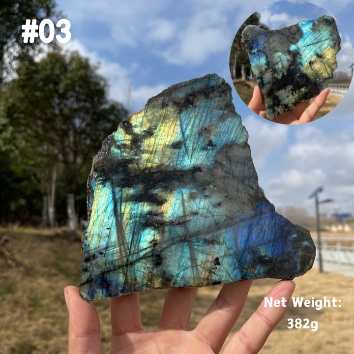 Unique,Natural Labradorite Slice
