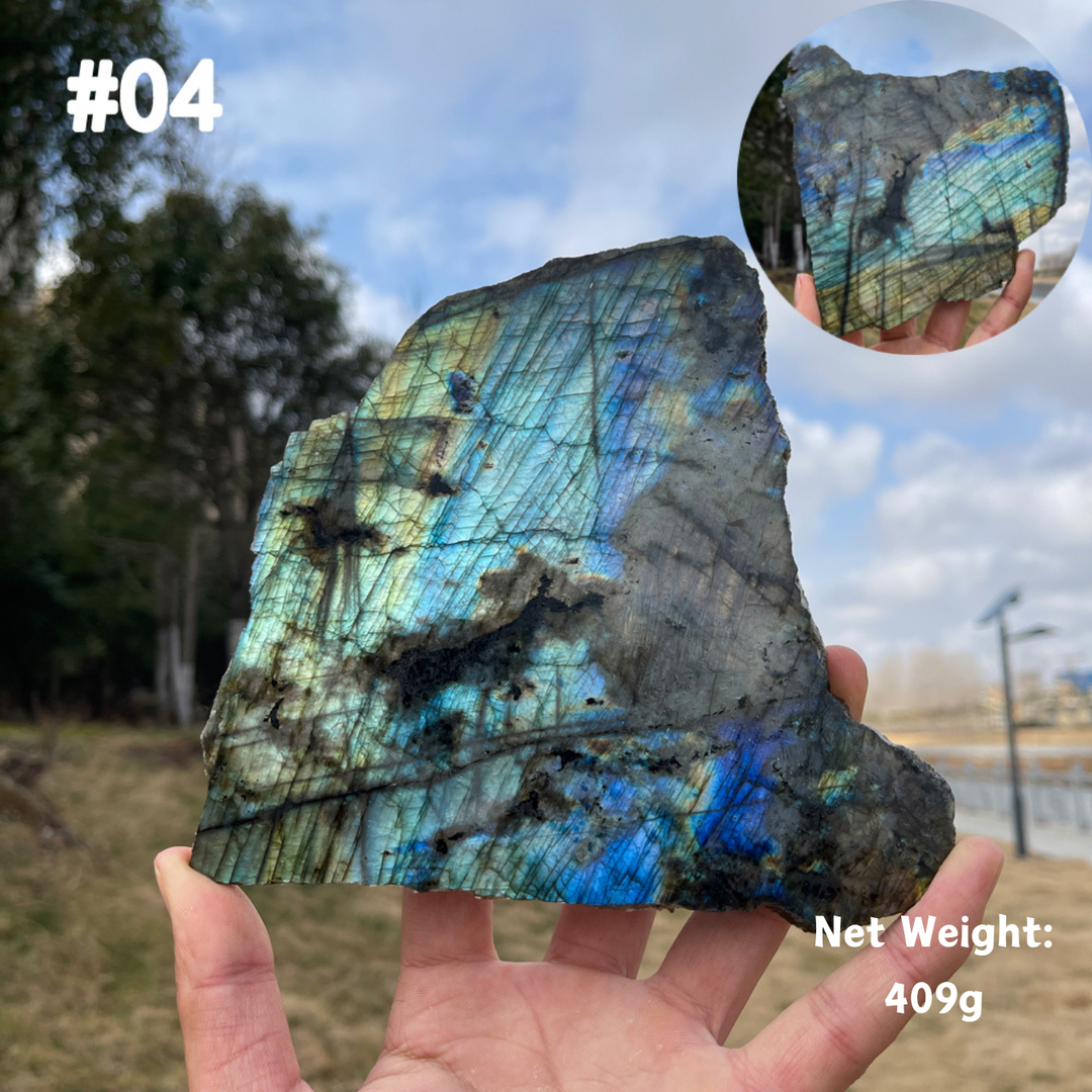 Unique,Natural Labradorite Slice